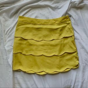 Yellow Scallop Skirt